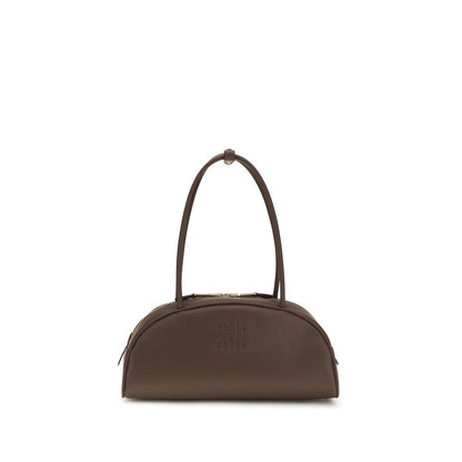 Miu Miu Braune Kalbsleder Bos Taurus Handtasche