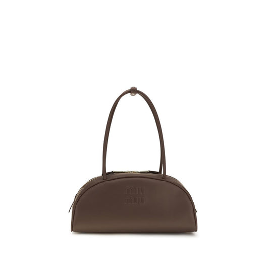 Miu Miu Braune Kalbsleder Bos Taurus Handtasche