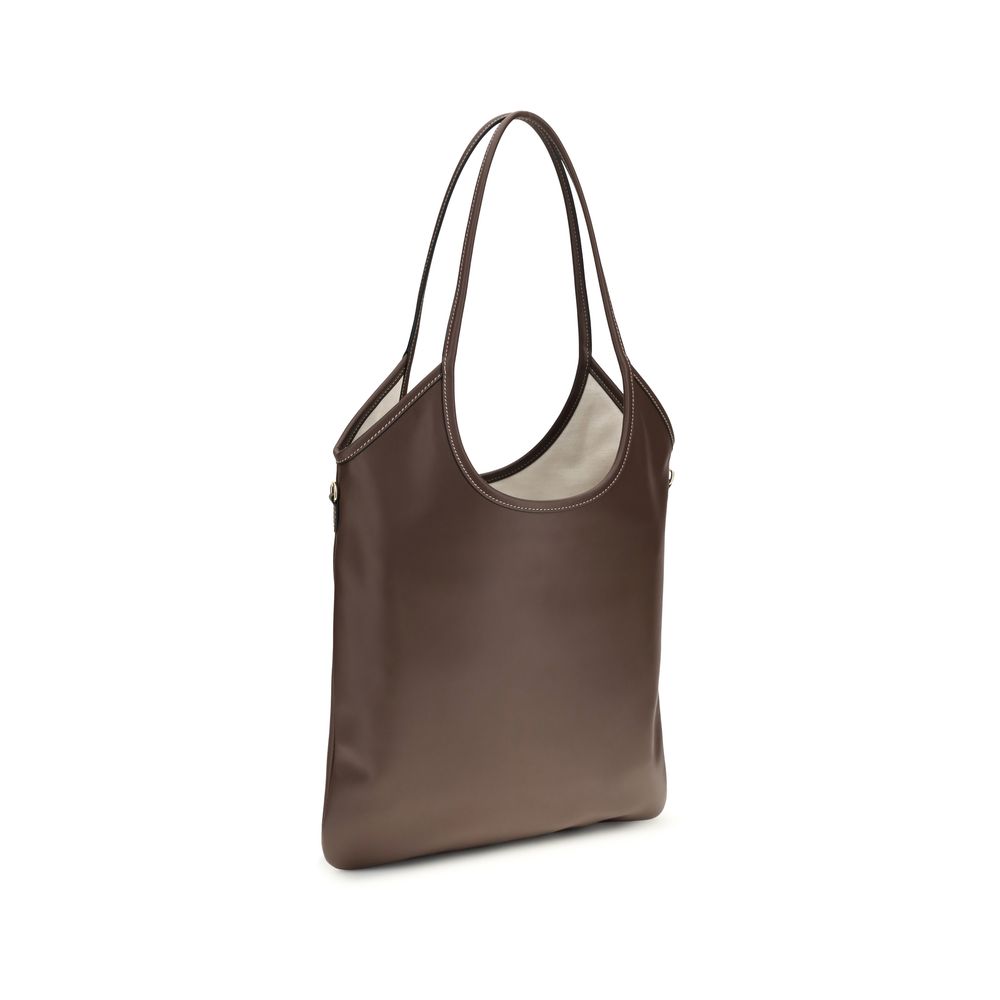 Miu Miu Braune Kalbsleder Bos Taurus Schultertasche