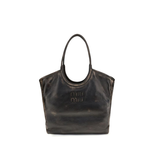 Miu Miu Braune Kalbsleder Bos Taurus Schultertasche