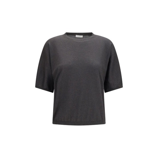Brunello Cucinelli Grauer Kaschmirpullover