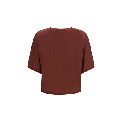 Brunello Cucinelli Bordeaux Kaschmir-Sweatshirt