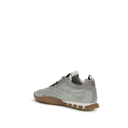Miu Miu Graue Sportschuhe aus recyceltem Polyamid