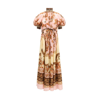 Zimmermann Mehrfarbiges Seiden-Freizeitkleid