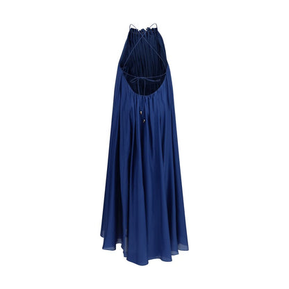 Zimmermann Blaues Seiden-Cocktailkleid