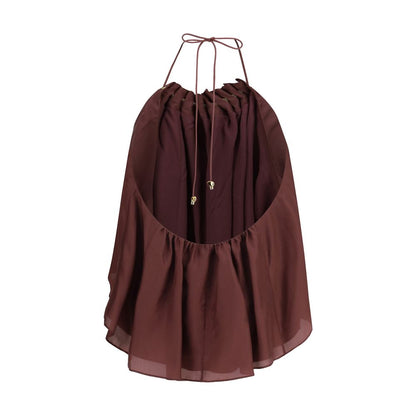 Zimmermann Seidenbluse in Bordeaux