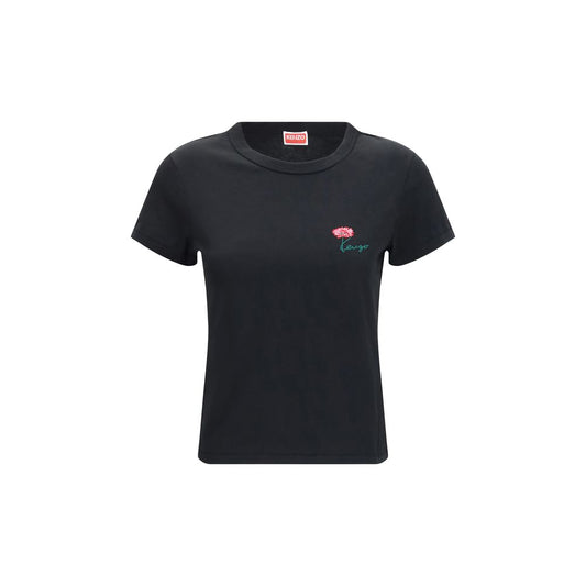 Kenzo Schwarzes Baumwoll-T-Shirt