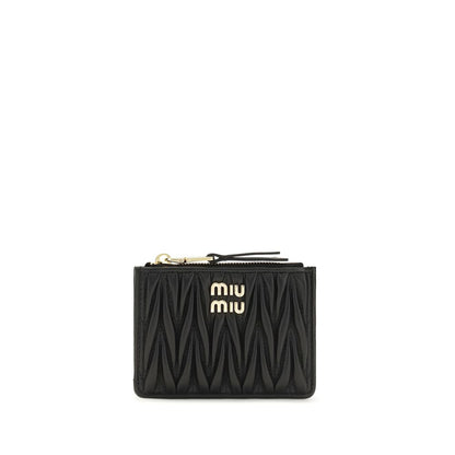 Miu Miu Schwarzes Lamm Ovis Aries Aries Portemonnaie
