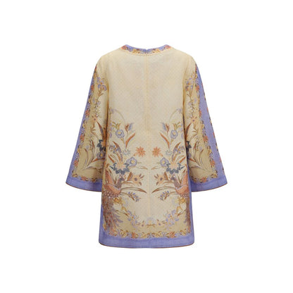 Zimmermann Mehrfarbiges Leinen-Freizeitkleid