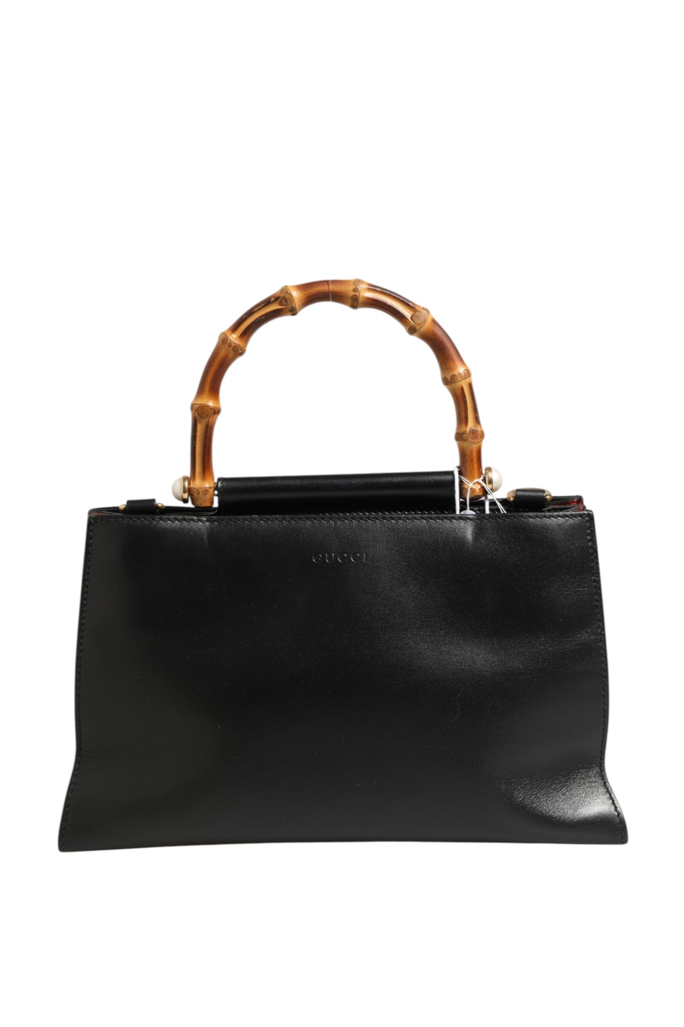 Gucci Nymphaea Bamboo Henkeltasche aus Leder