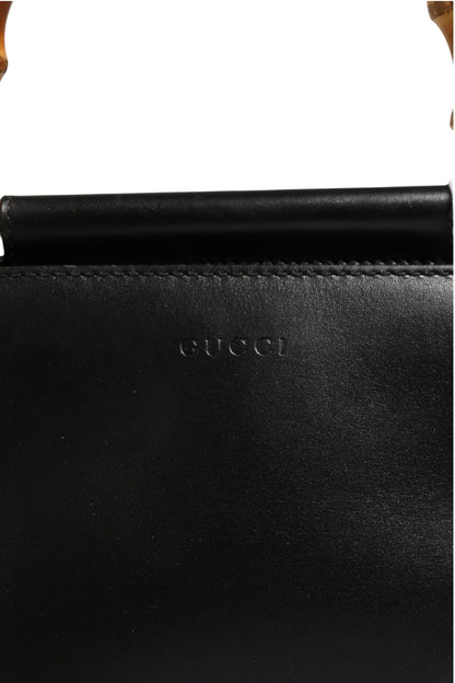Gucci Nymphaea Bamboo Henkeltasche aus Leder