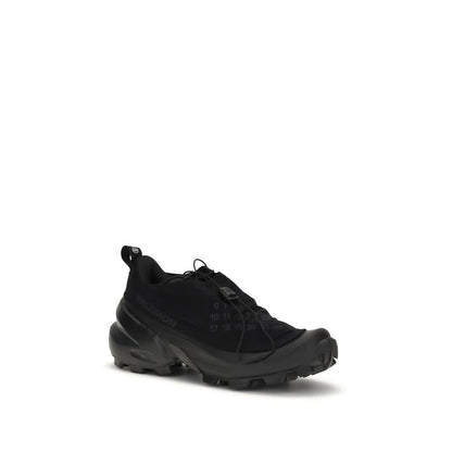 MM6 Schwarze Sneaker aus Nylon im Athletic-Stil