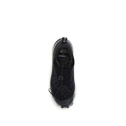 MM6 Schwarze Sneaker aus Nylon im Athletic-Stil