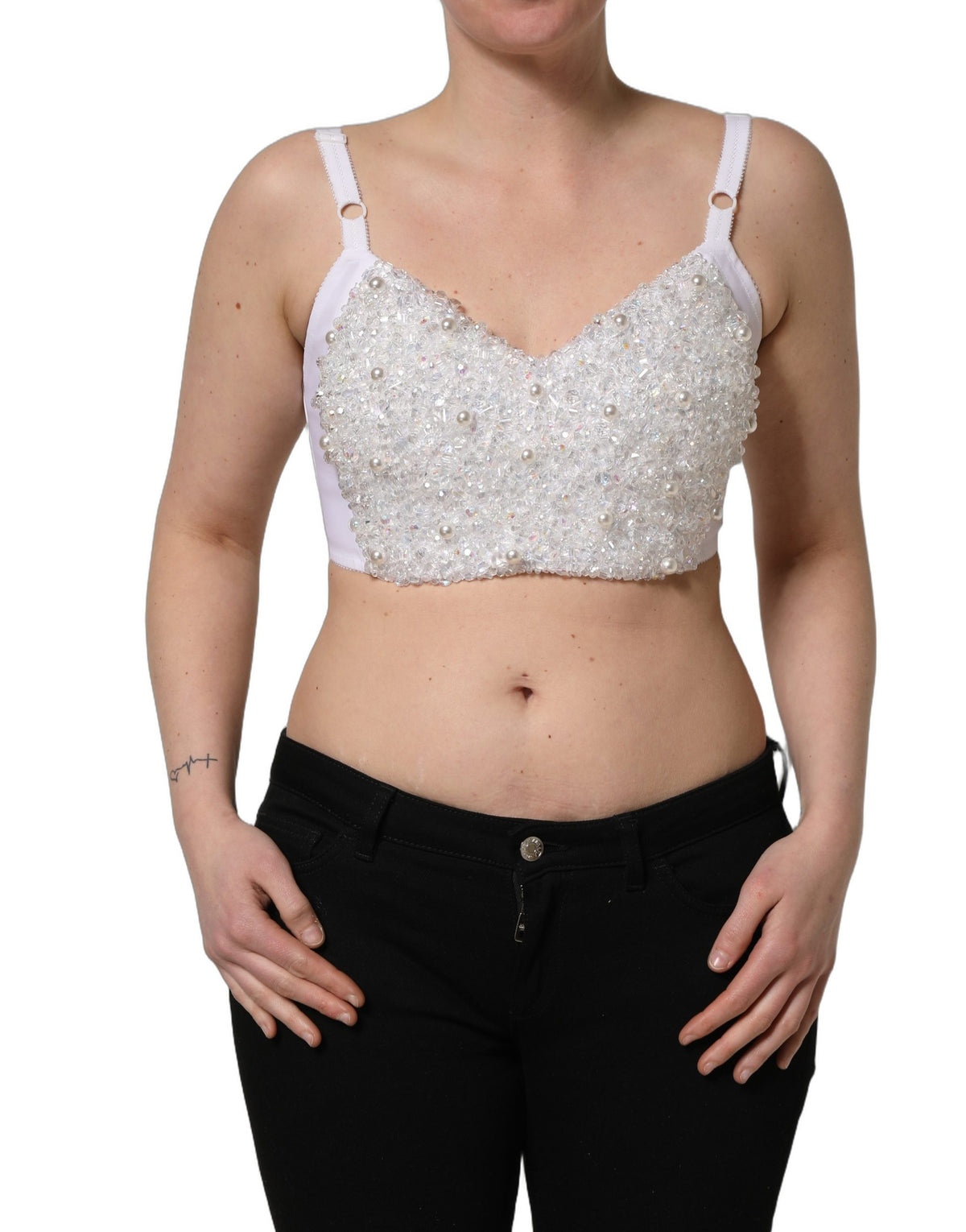 Dolce & Gabbana Top – colore Bianco – Poliestere