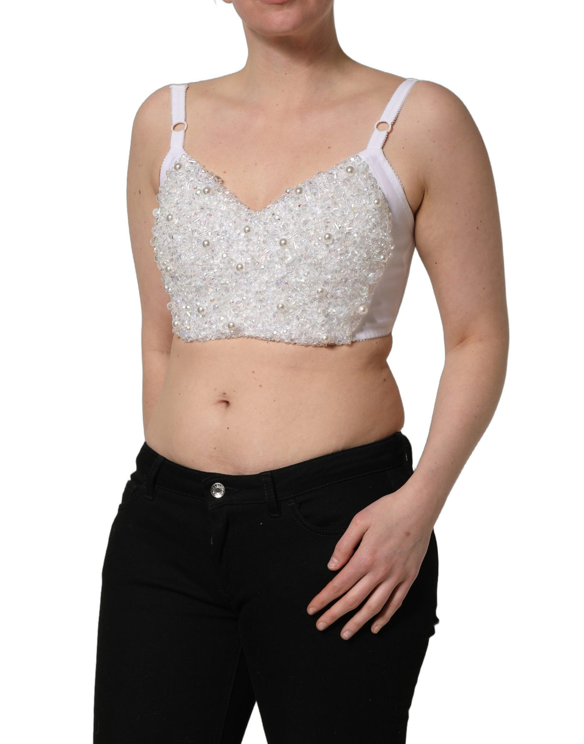 Dolce & Gabbana Top – colore Bianco – Poliestere