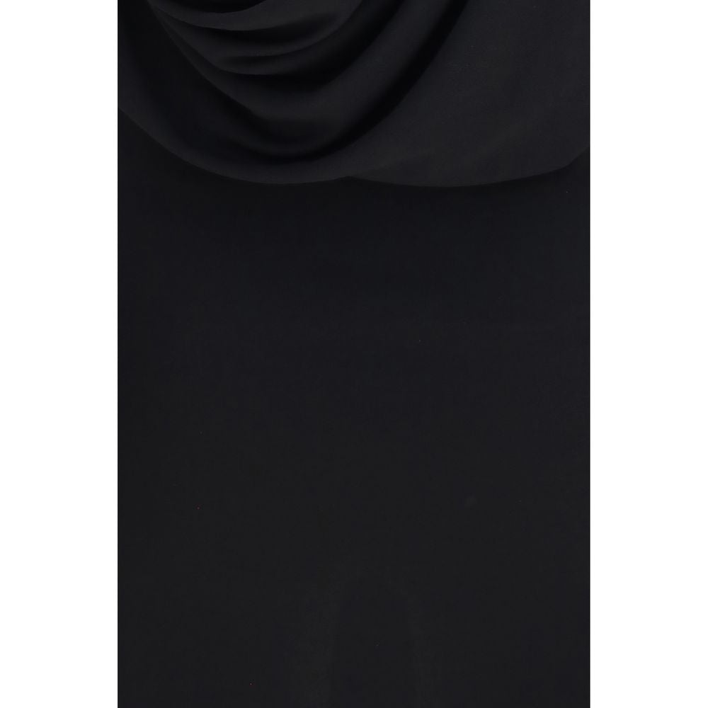 Jacquemus Schwarzes Viskose-Freizeitkleid