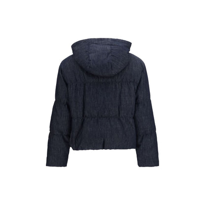 Brunello Cucinelli Blaue Baumwoll-Shell-Jacke