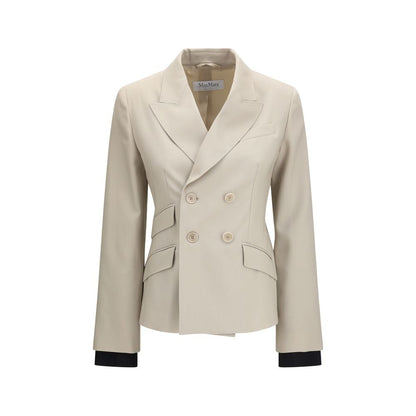 Max Mara Beige Woll-Blazer Oves Aries