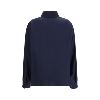 Max Mara Blaue Jacke aus Lammwolle Aries