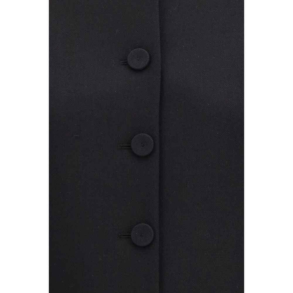 Chloé Schwarze Oversize-Jacke aus Wolle Oves Aries
