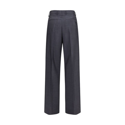Miu Miu Graue Hose aus Wolle Ovis Aries