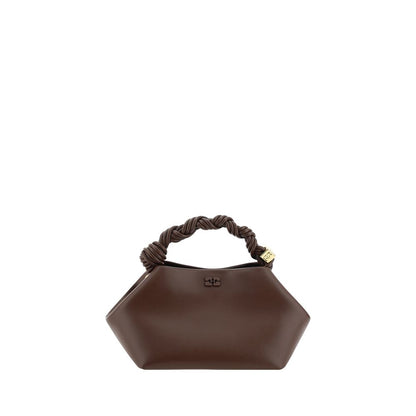 Ganni Braune Kalbsleder Bos Taurus Handtasche