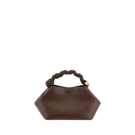 Ganni Braune Kalbsleder Bos Taurus Handtasche