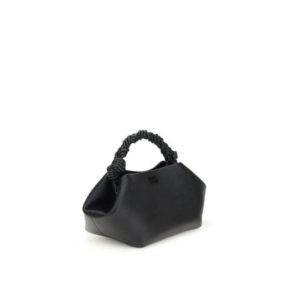 Ganni Schwarze Handtasche aus recyceltem Polyester