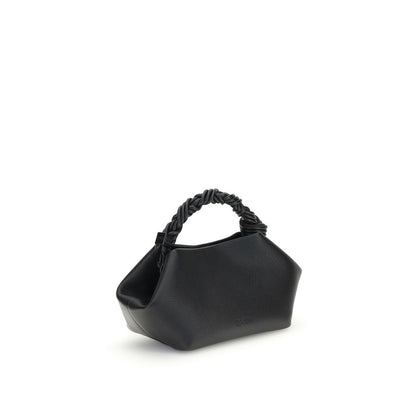Ganni Schwarze Handtasche aus recyceltem Polyester