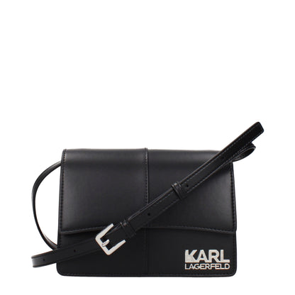 Karl Lagerfeld Schwarze Crossbody-Tasche aus Polyethylen
