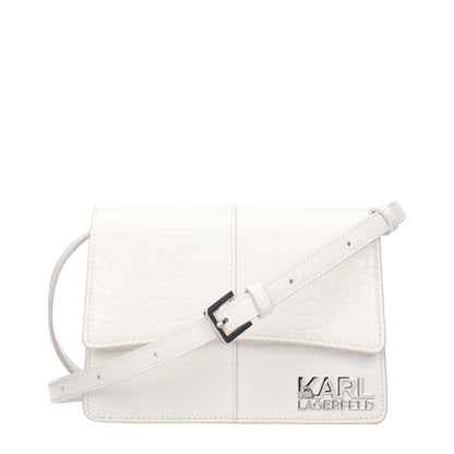 Karl Lagerfeld Weiße Crossbody-Tasche aus Polyethylen