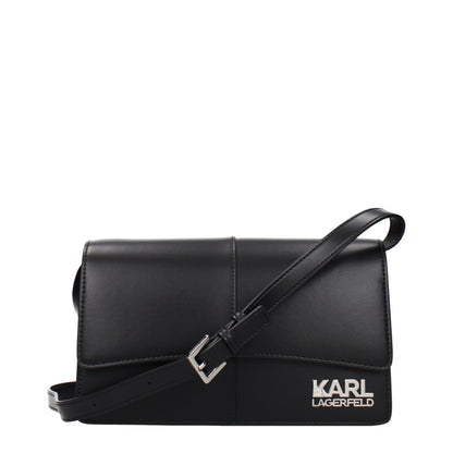 Karl Lagerfeld Schwarze Crossbody-Tasche aus Polyethylen
