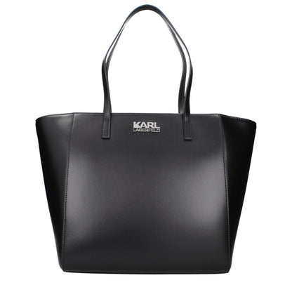 Karl Lagerfeld Schwarze Schultertasche aus Polyethylen