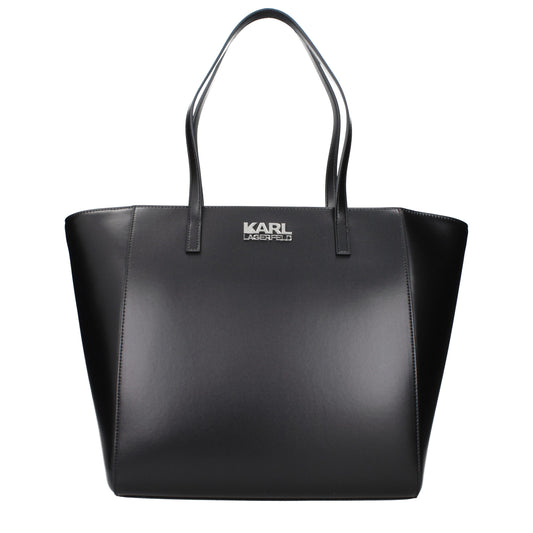 Karl Lagerfeld Schwarze Schultertasche aus Polyethylen