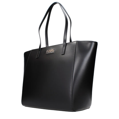 Karl Lagerfeld Schwarze Schultertasche aus Polyethylen