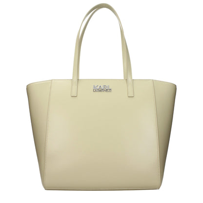Karl Lagerfeld Grüne Schultertasche aus Polyethylen