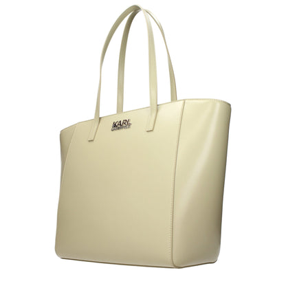 Karl Lagerfeld Grüne Schultertasche aus Polyethylen