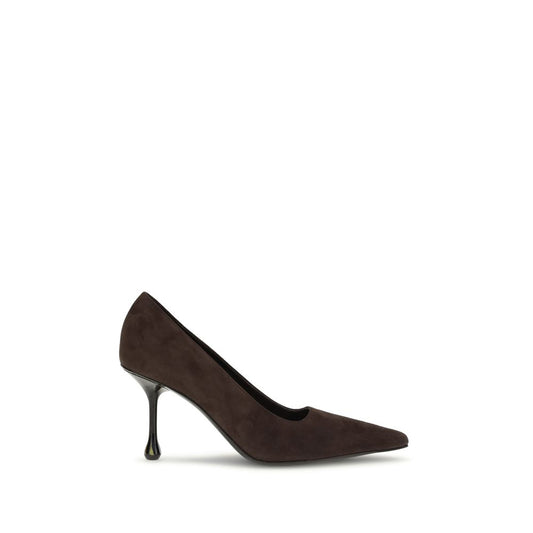 Jimmy Choo Braune Ziegenleder-Pumps mit hohem Absatz