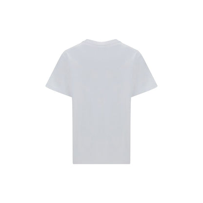 Ganni Weißes Baumwoll-T-Shirt