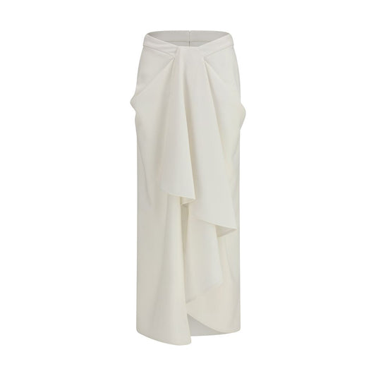 Givenchy Langer Rock aus weißer Wolle Ovis Aries