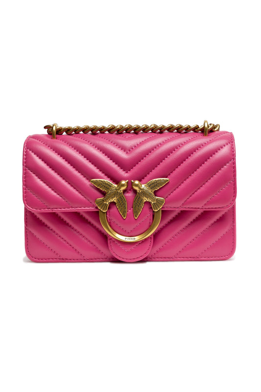 PINKO Pink Leather Love One Mini Shoulder Bag – Produktansicht 1 | Arca Lucia