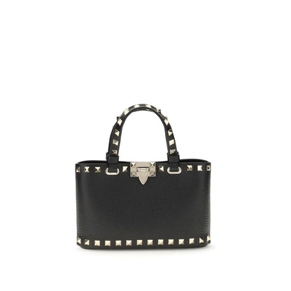 Valentino Garavani Schwarze Bos Taurus Kalbsleder Schultertasche