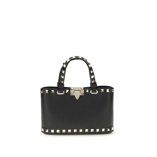 Valentino Garavani Schwarze Bos Taurus Kalbsleder Schultertasche