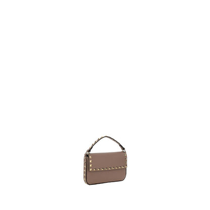 Valentino Garavani Beige Kalbsleder Bos Taurus Schultertasche
