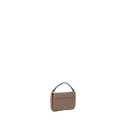 Valentino Garavani Beige Kalbsleder Bos Taurus Schultertasche