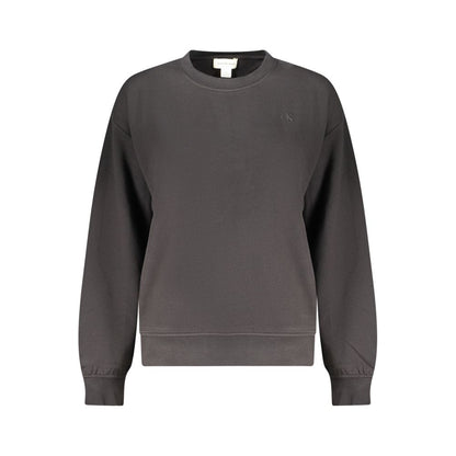 Calvin Klein Schwarzer Baumwoll-Sweatshirt für Damen
