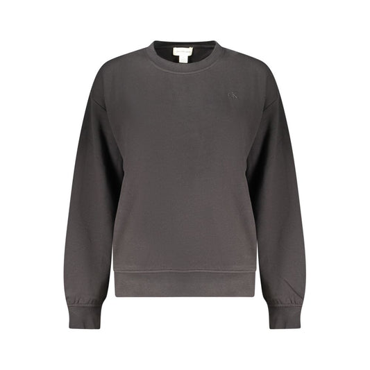 Calvin Klein Schwarzer Baumwoll-Sweatshirt für Damen