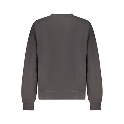 Calvin Klein Schwarzer Baumwoll-Sweatshirt für Damen