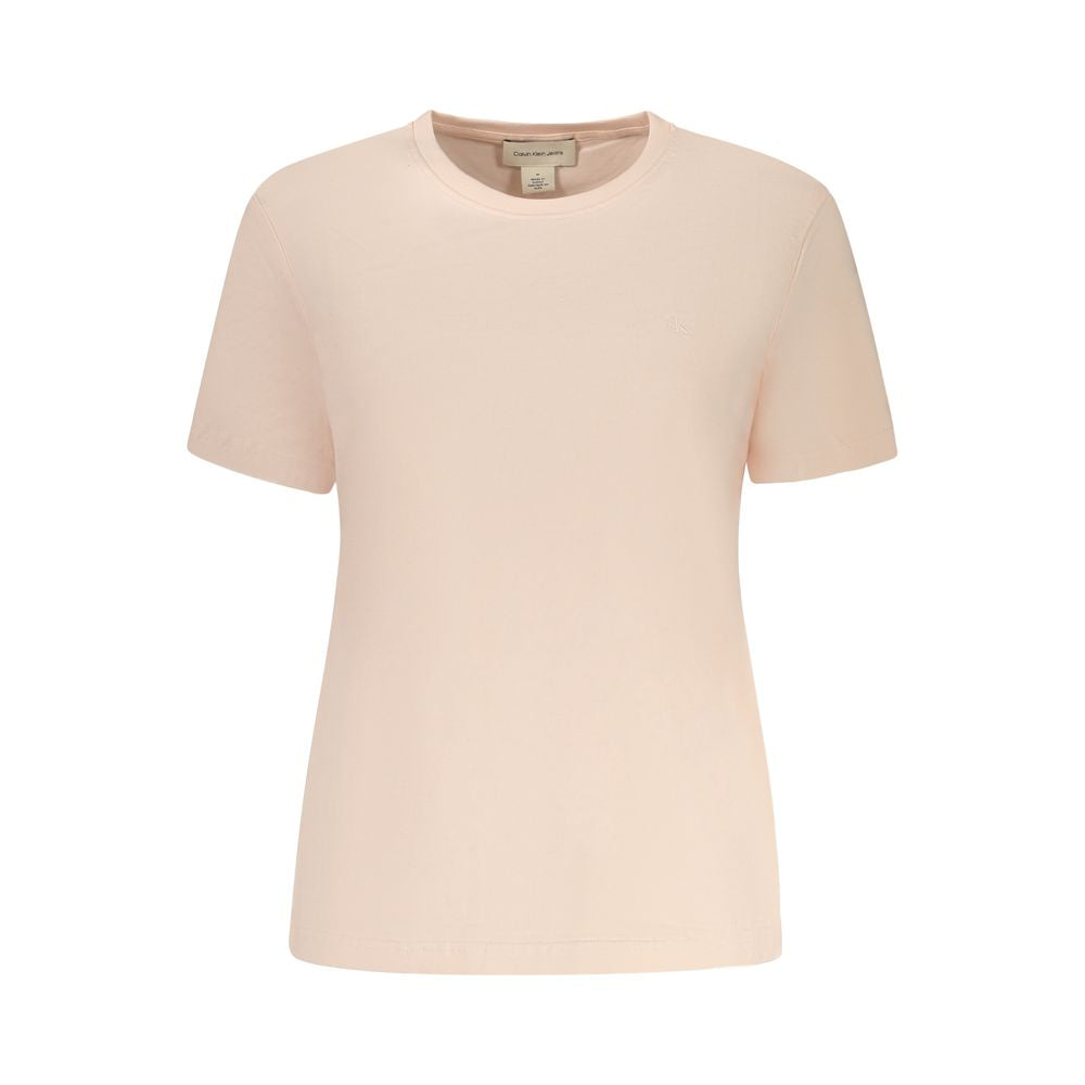 Calvin Klein Rosa Baumwoll-T-Shirt für Damen