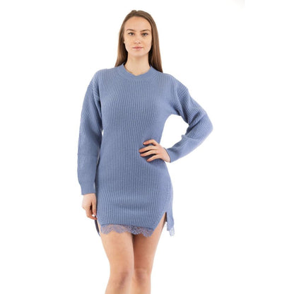 Moschino Lila Wollkleid Casual